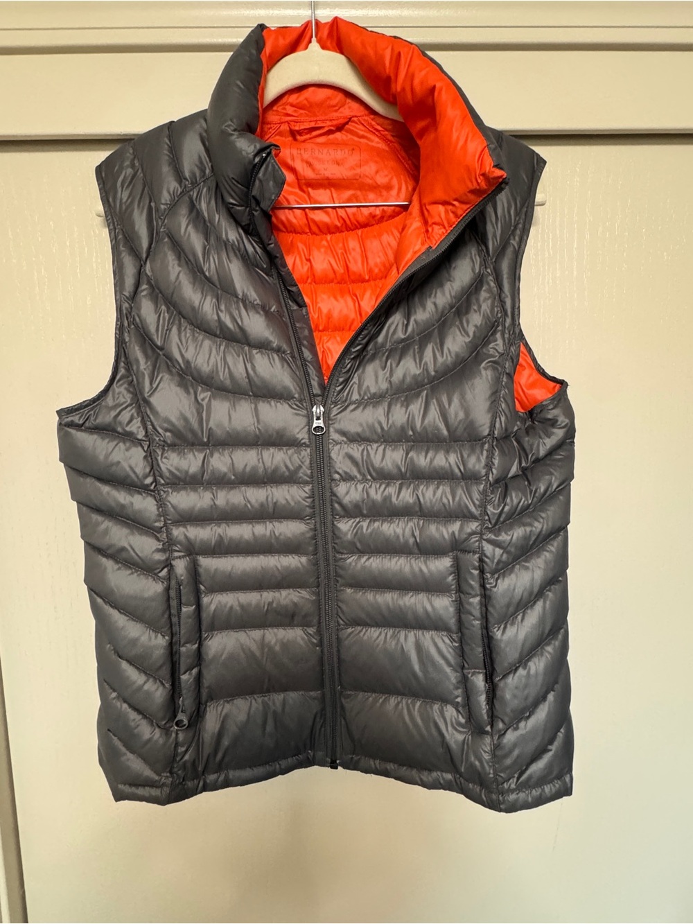 Bernardo Bright Orange Quilted Down Jacket